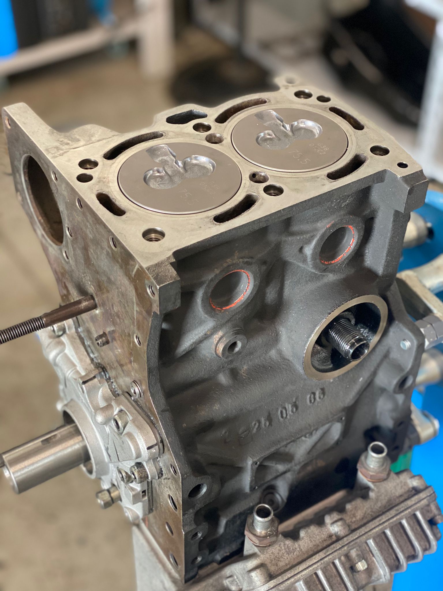 testata motore camera combustione